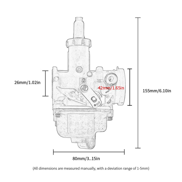 PZ26 Carburetor (EXP 125/ES)